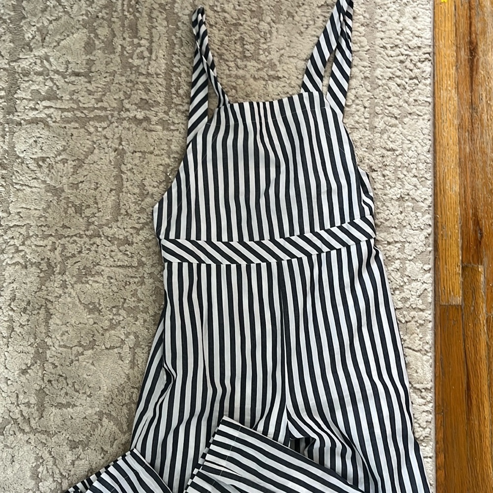Listicle Striped Jumpsuit